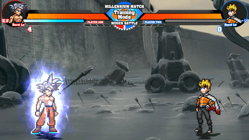 Goku Mui vs Naruto Baryon Training Mode Jump Shonen Mugen v3