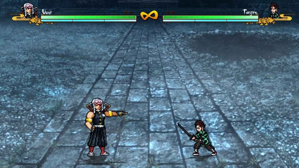Demon Slayer Mugen v15 Fighting Gameplay
